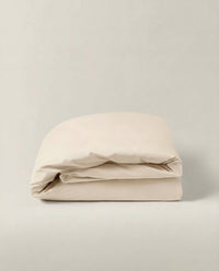 Parure de lit en percale de coton - Beige Ivoire