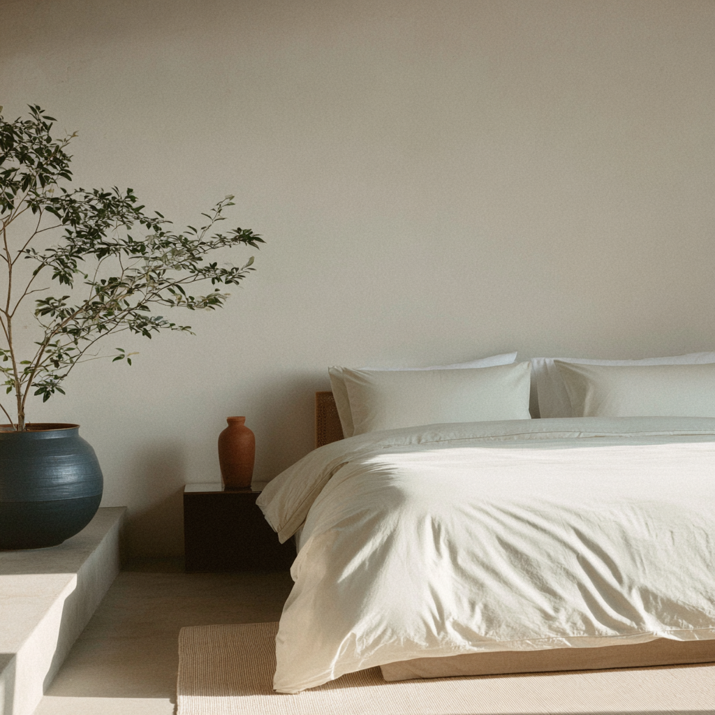 Parure de lit en percale de coton