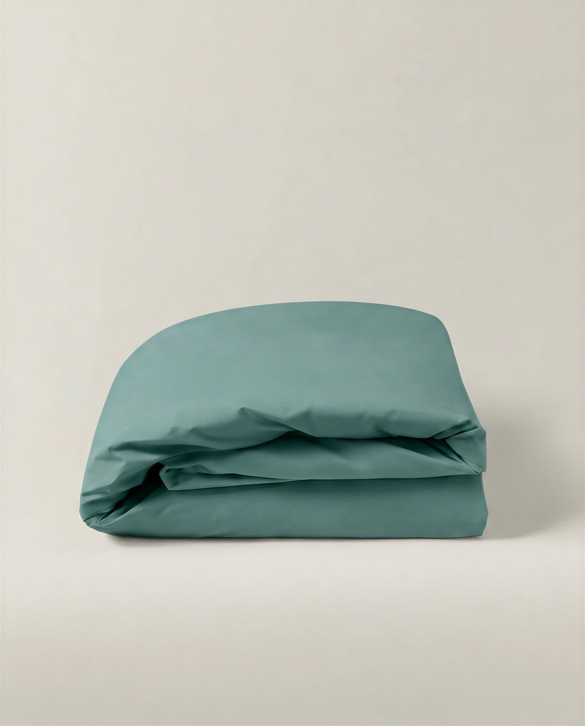 Parure de lit en percale de coton - Vert Eucalyptus