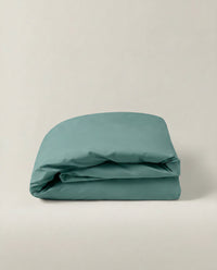 Parure de lit en percale de coton - Vert Eucalyptus